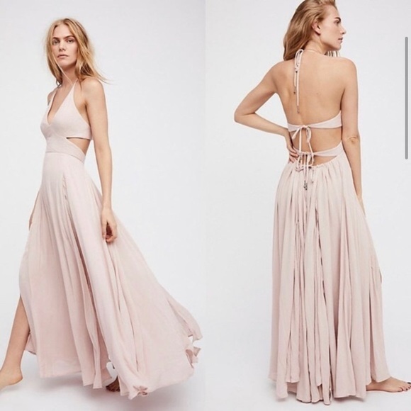 flowy maxi dress with slit